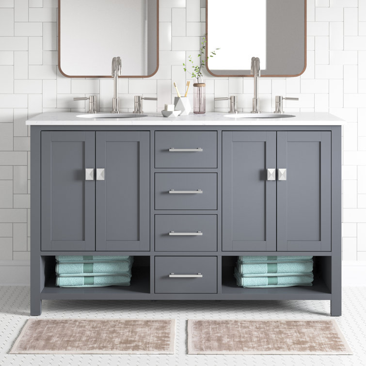 Zipcode Design™ Skye 60" Double Bathroom Vanity & Reviews Wayfair